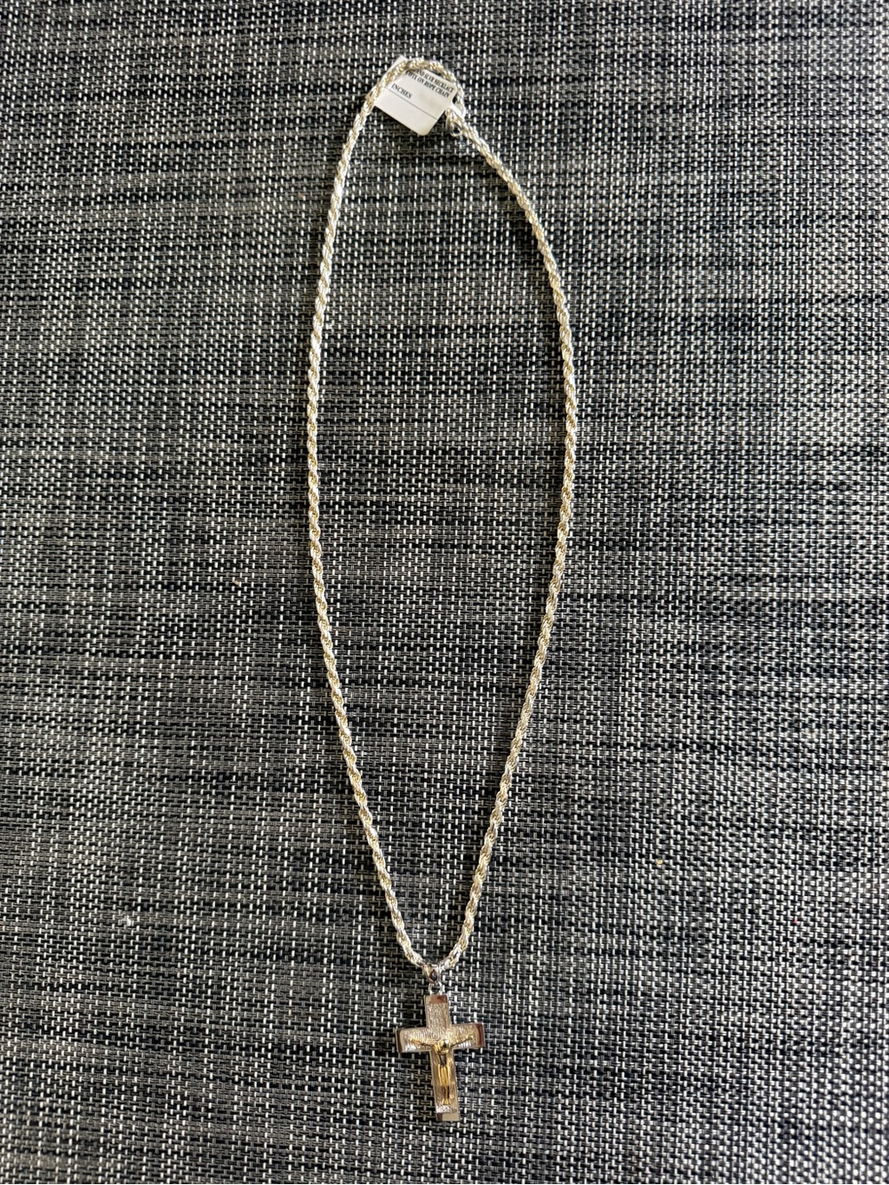 Gold Cross Pendant Necklace - Men's Jewelry